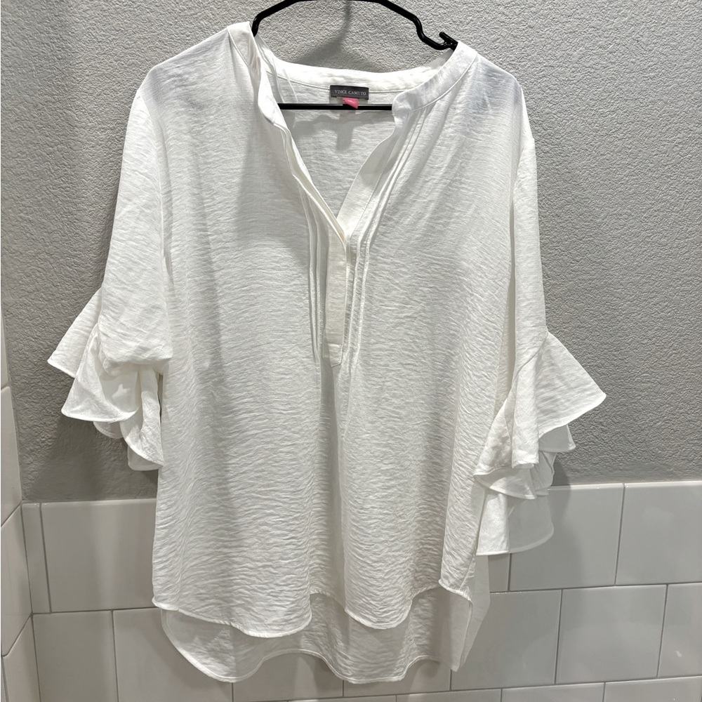 Vince Camino Ruffle Blouse